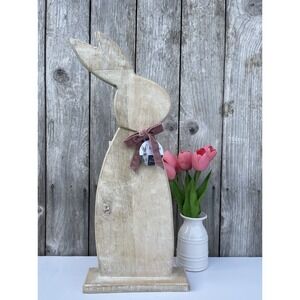 Martha Stewart Wooden Easter Bunny Rustic Farmhouse Spring Decoration 20 Inches